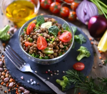 salade de lentilles idées de recettes saines végétariennes