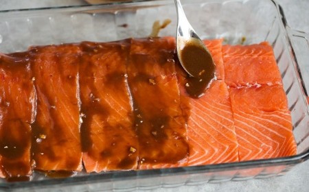 saumon mariné soja