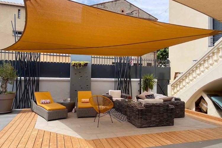 voile d'ombrage fait maison