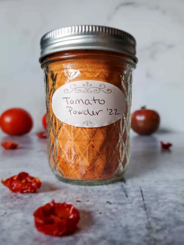 comment conserver la poudre de tomate