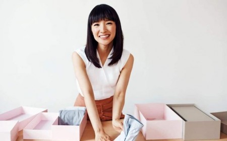 pliage vetement marie kondo gagner place ranger linge pantalon pulls astuces