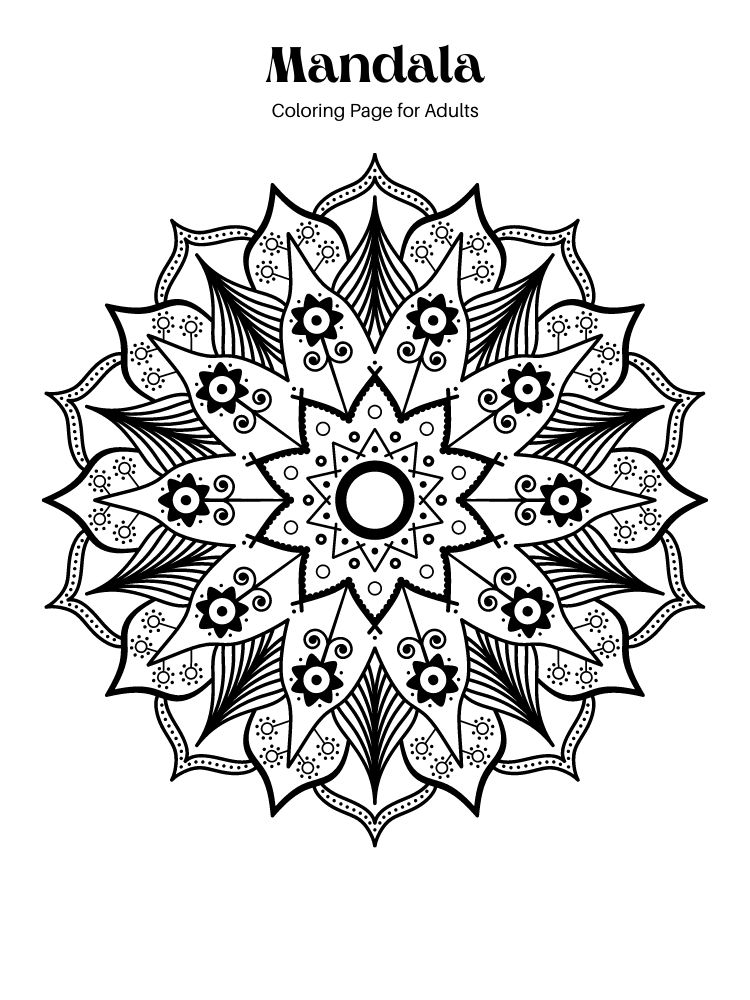 coloriage mandala anti stress