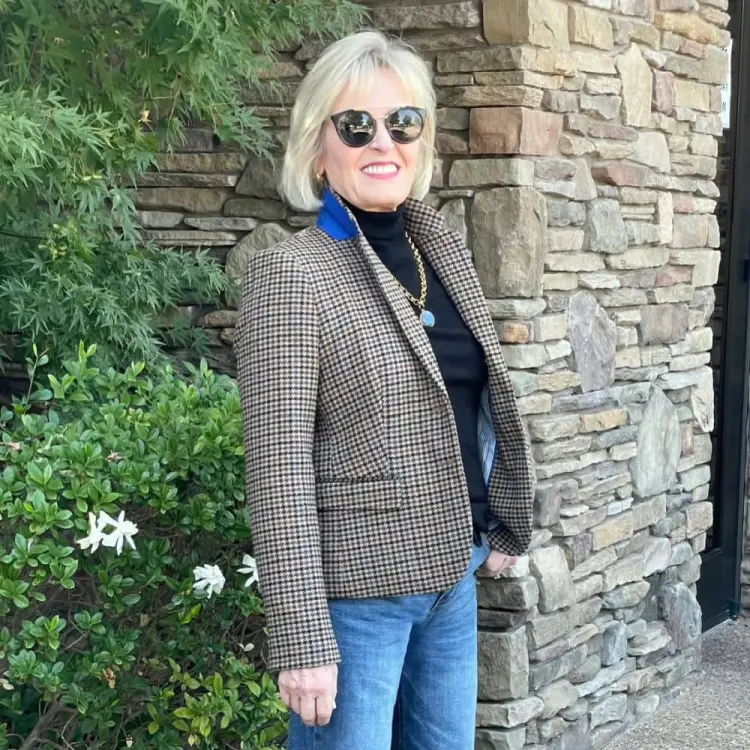 comment porter un blazer à 60 ans femme idées looks