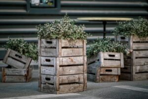 jardinière à faire avec des caisses en bois