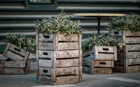 jardinière à faire avec des caisses en bois