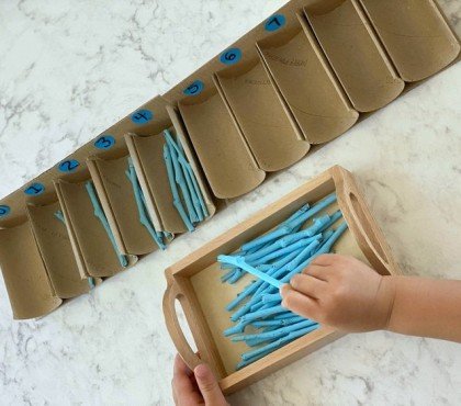 jouets montessori à faire soi meme matériaux naturels boite mathématique 4 ans