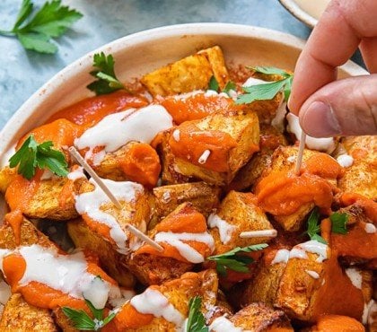 recette apéro dinatoire été 2023 tapas facile rapide patatas bravas