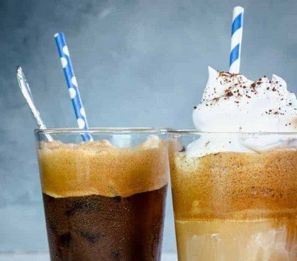 recette facile café frappé grec glacé maison rentrée nespresso chrème chantilly glace vanille