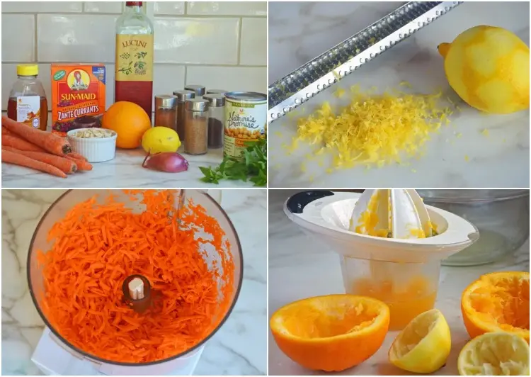 recette salade de pois chiche marocaine carottes cumin facile aromates