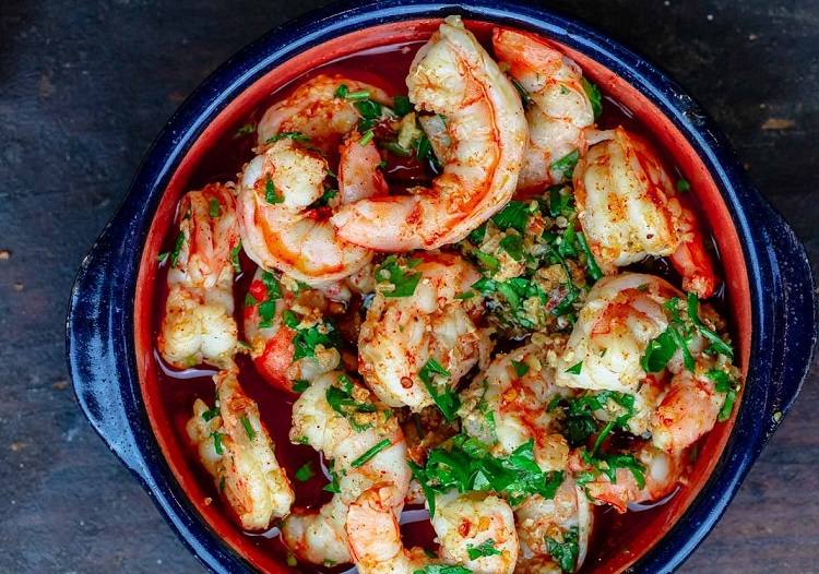 recettes tapas espagnoles gambas à l'ail facile et rapide