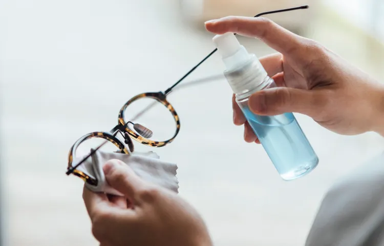 comment nettoyer vos lunettes sans les rayer microfibre spray nettoyant erreurs eviter savon vinaigre