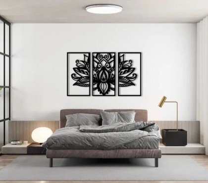 déco murale en bois sculpte flotte salon chambre idees effets visuels maison tendance