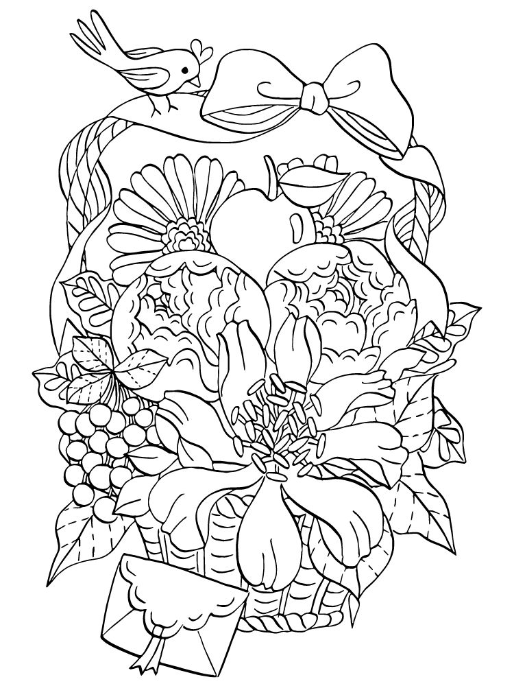 coloriage de fleurs de printemps a imprimer pivoine