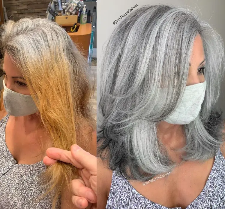 comment faire épaissir ses cheveux naturellement après 50 ans 60 ans coloration