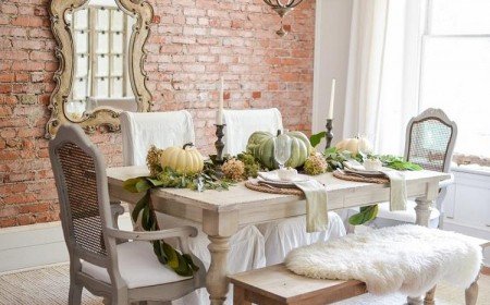 déco de table automne pour embellir la maison idées tendance blanc sauge