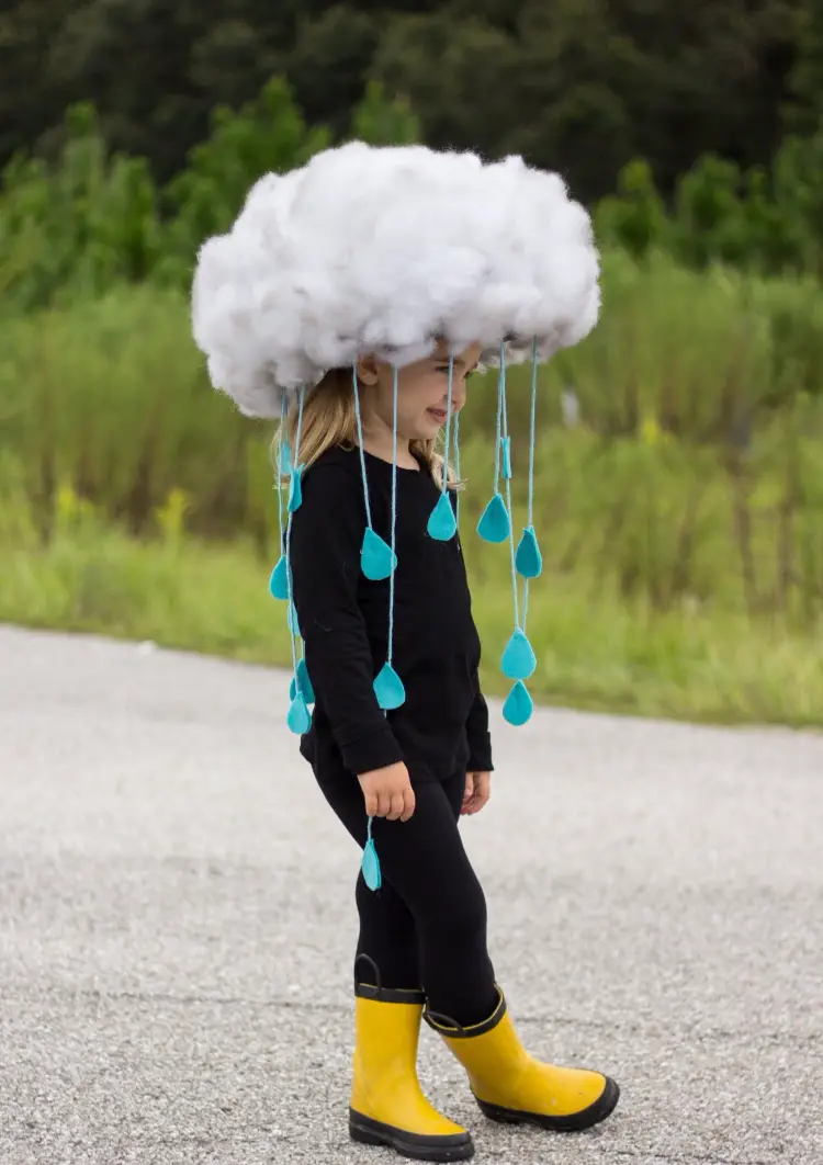 déguisement halloween enfant pour fille ou garcon costume nuage pluvieux