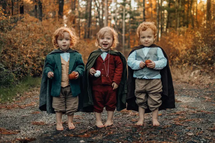 déguisement halloween enfant pour garcon fillette costumes hobbits semi hommes