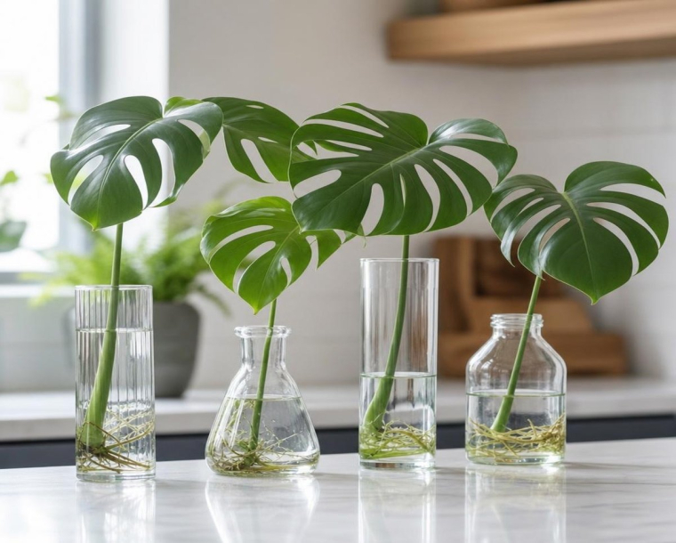 quand et comment bouturer une monstera en eau terreau sphaigne conseils bouturage multiplication deliciosa