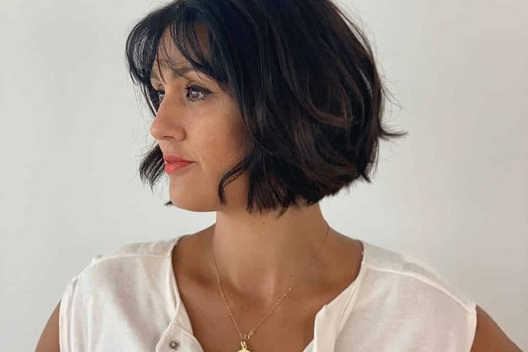 quelle longueur de cheveux à 50 ans carré a la francaise french bob avec frange