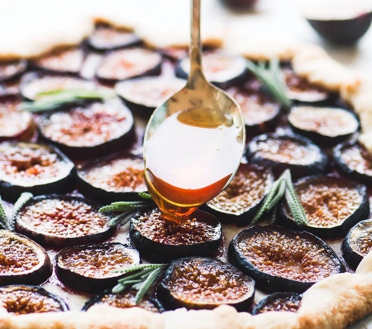 recette d'automne tarte figues miel lavande