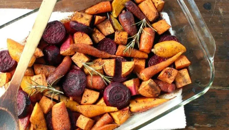 recette simple pour personnes agées légumes racines automne rotis four