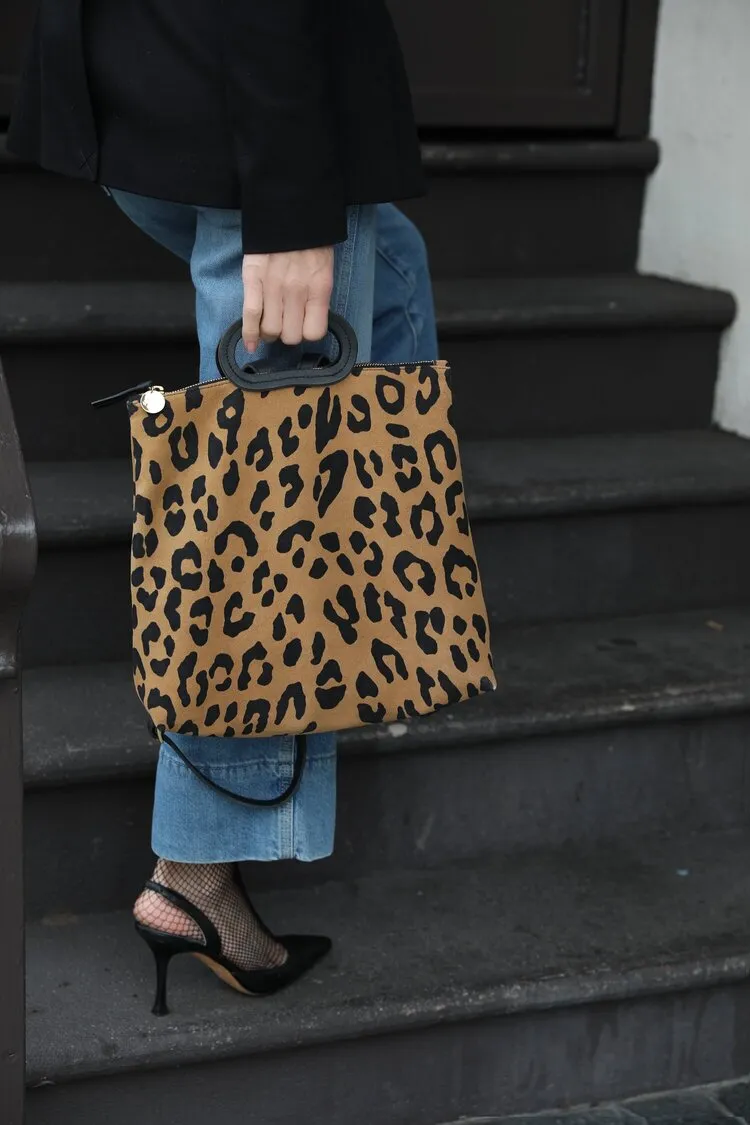 sac à main pour femme de 60 ans imprimé léopard