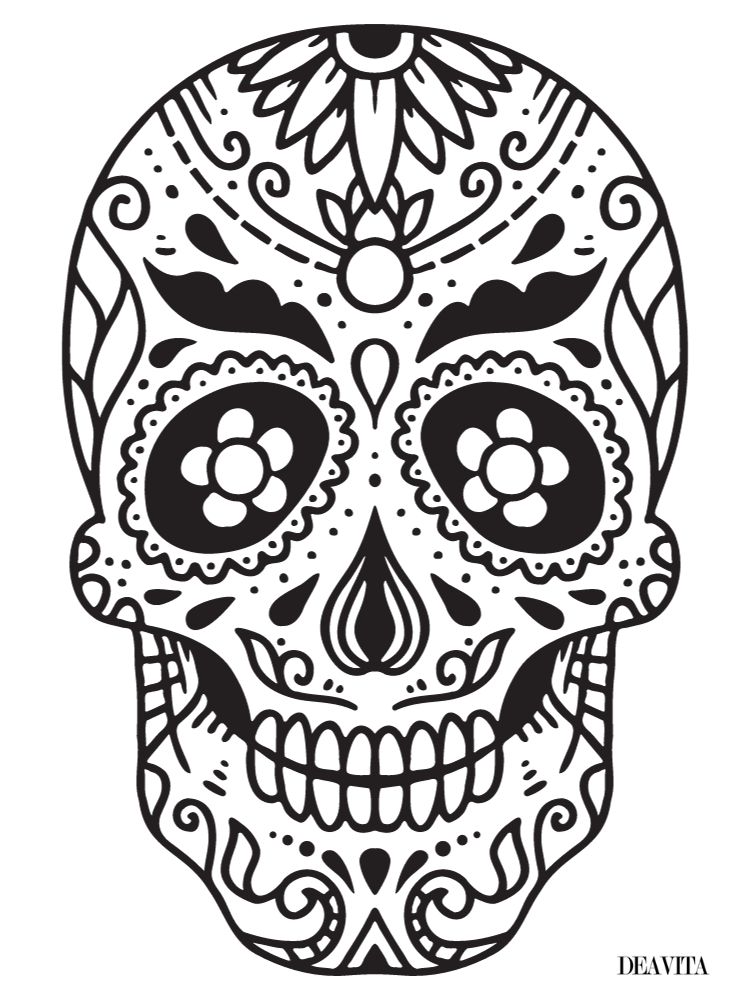 masque mexicain fête des morts bricolages faciles et des motifs à imprimer gratuitement