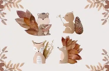 bricolage rouleau papier toilette vide feuilles activité automne animaux foret mignons