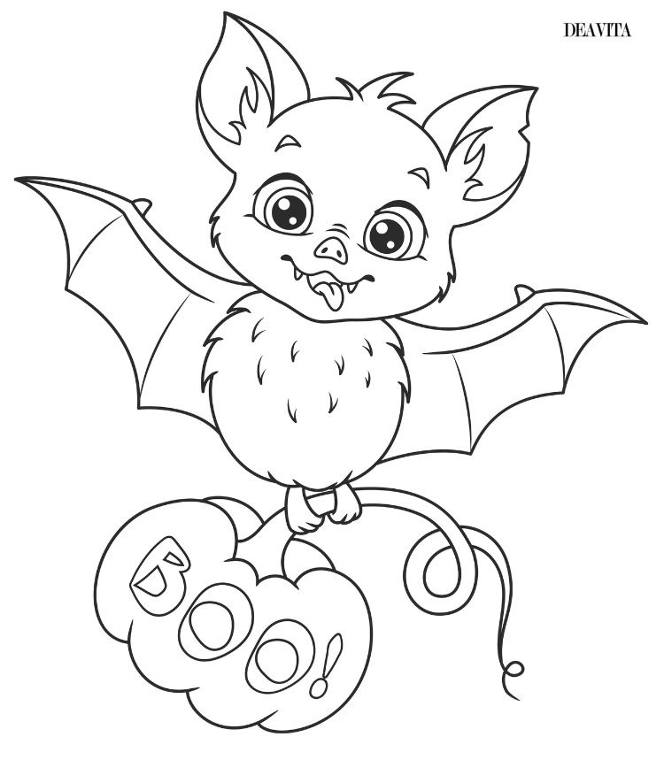 coloriage chauve souris maternelle