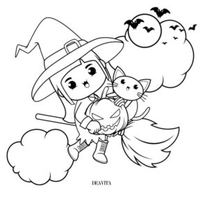 coloriage halloween facile pour enfants
