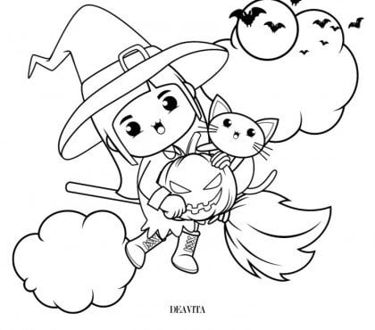 coloriage halloween facile pour enfants
