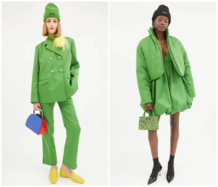 comment porter le vert kate spade green en total look pantone couleur automne 2023