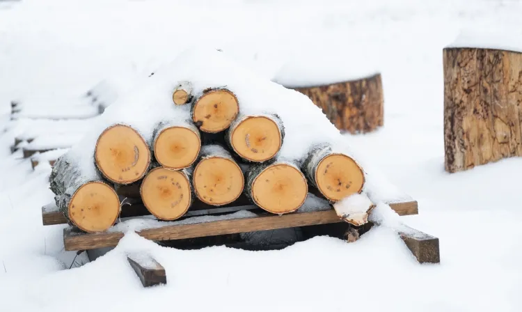 comment sécher du bois coupé rapidement pluie neige humidifier vérifier taux humidité