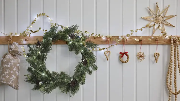 couronne de noel lumineuse led 2023