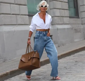 grece ghanem denim coupe ample taille haute quel jean pour femme 60 ans