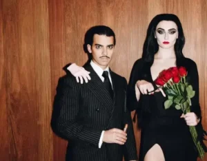 idée costume halloween couple original diy morticia et gomez addams