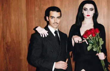 idée costume halloween couple original diy morticia et gomez addams