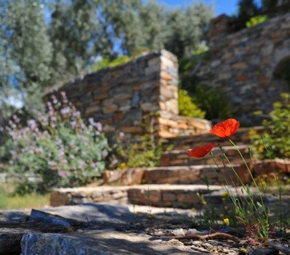 jardin de rocaille en pente