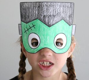 masque halloween à imprimer découper colorier gratuitement