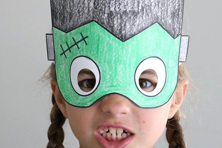 masque halloween à imprimer découper colorier gratuitement