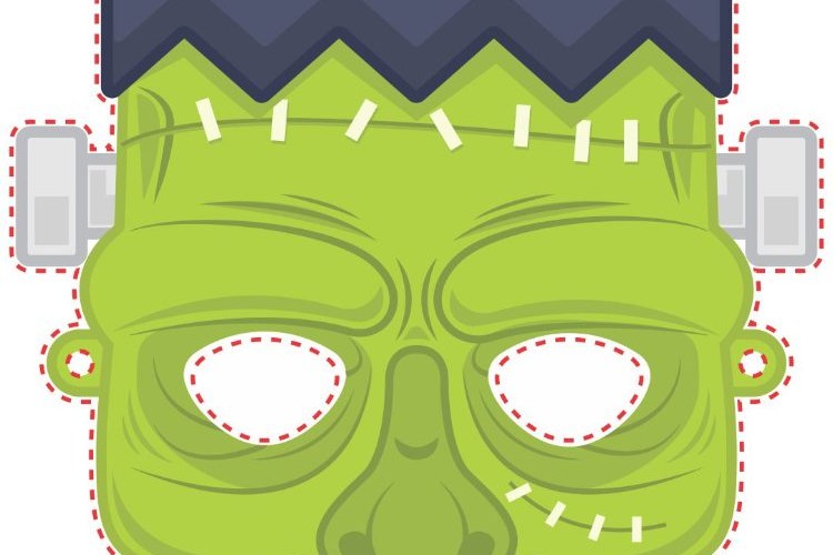 Masque Halloween à imprimer gratuitement et découper - 12 loups qui