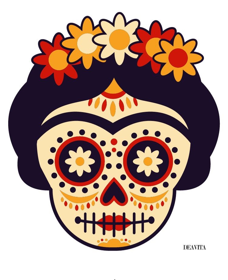 masque halloween frida kahlo à imprimer gratuitement