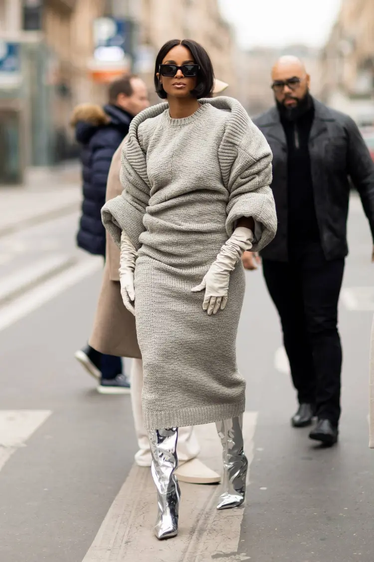 robe pull tendance femme hiver 2024 look moderne 40 ans