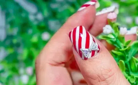 tendance ongles de noël chic