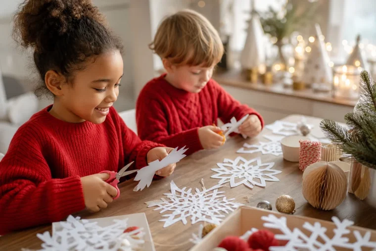bricolage ecolo pour enfants en hiver
