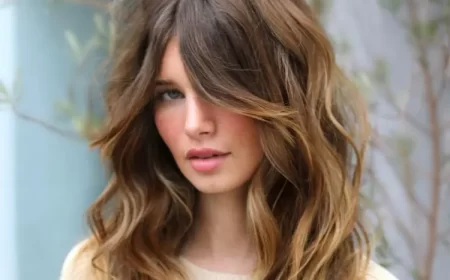 coupe frange rideau longue tendance hiver 2023 2024 cheveux ondulés hirohair