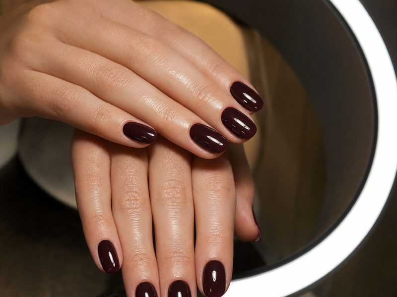 ongles courts en amande tendance vernis hiver 2023