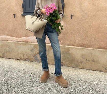 tenue femme 50 ans bottines ugg mode automne hiver