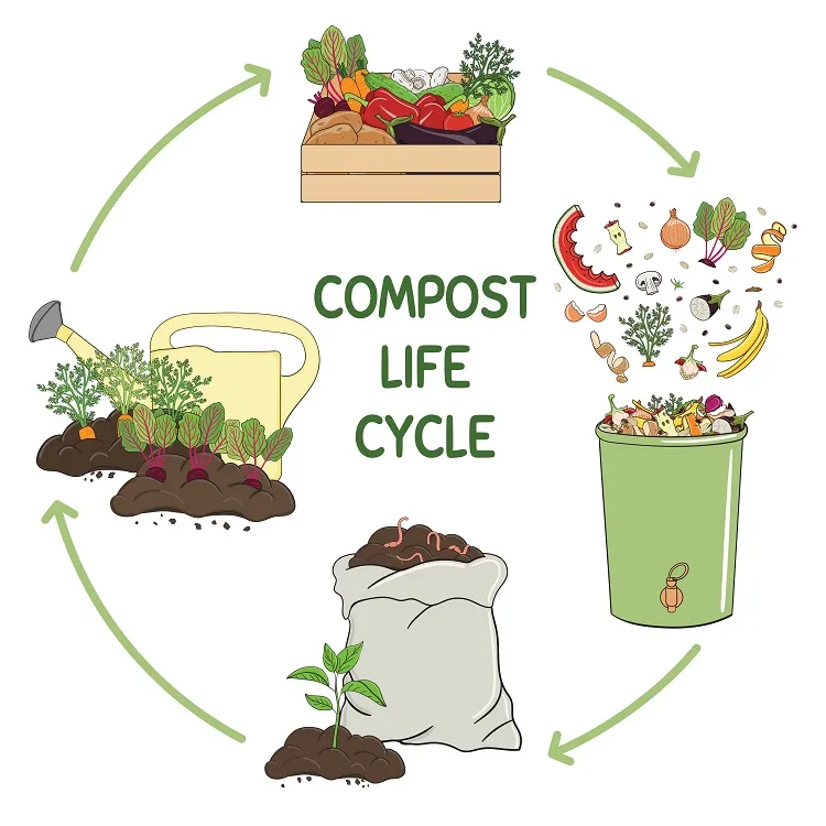 vie durable dans le jardin astuces bio ecolo economie circulaire compostage