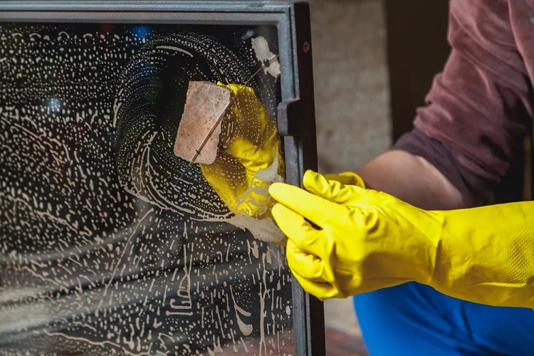 comment nettoyer la vitre de la cheminée avec du marc de café vinaigre ceindre bois